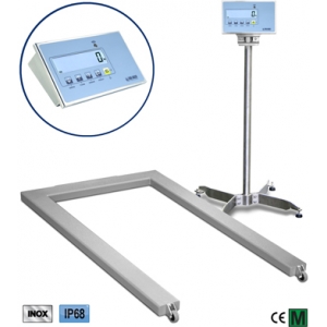 Pèse Palette acier inoxydable avec indicateur inox type EPWLI